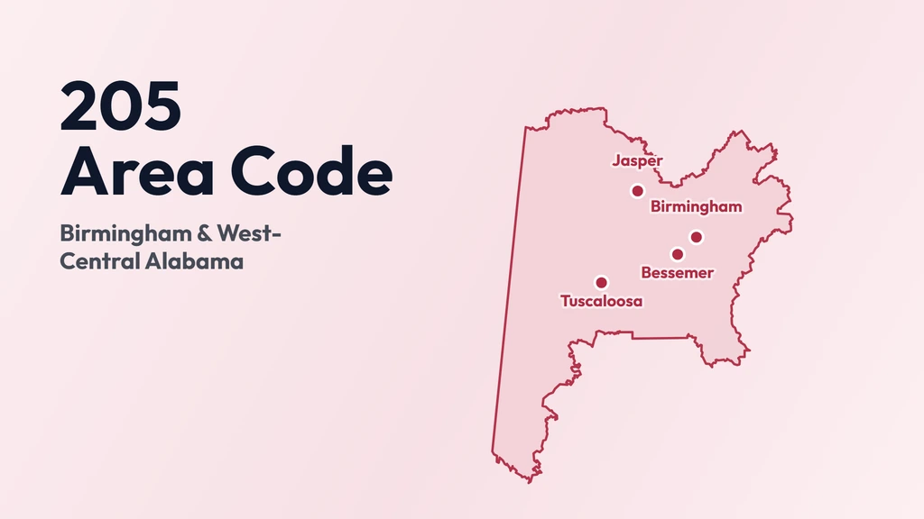 205 Area Code: Birmingham & West-Central Alabama banner