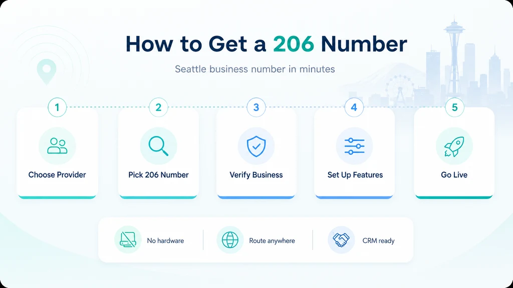 How to get a 206 number for your business — 5-step guide to activating a Seattle virtual phone number