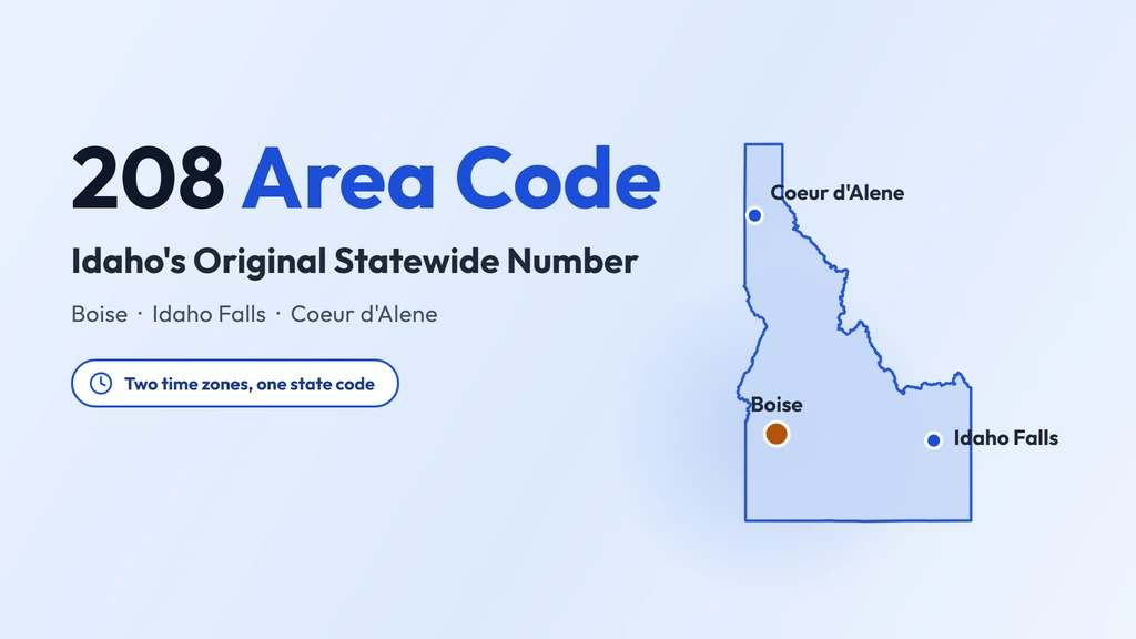 208 Area Code: Idaho's Original Statewide Number