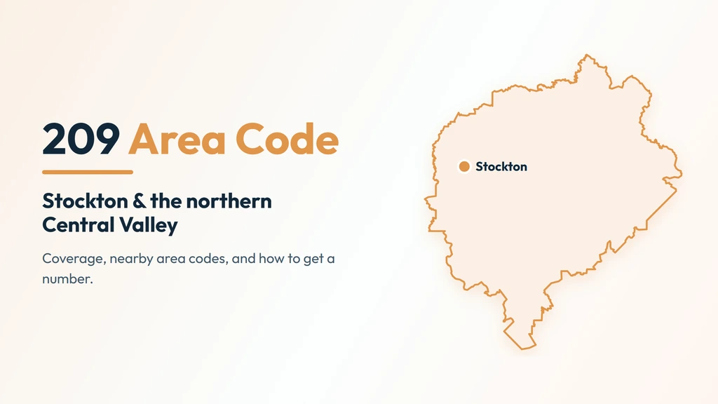 209 Area Code: California's Central Valley Number