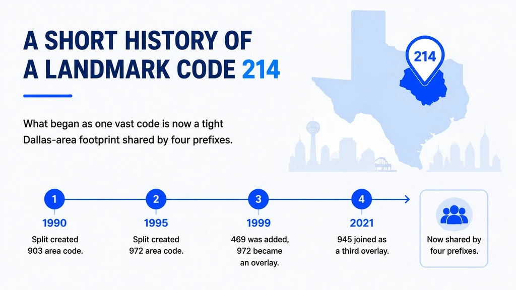 214 area code short history — landmark Dallas code evolution and legacy