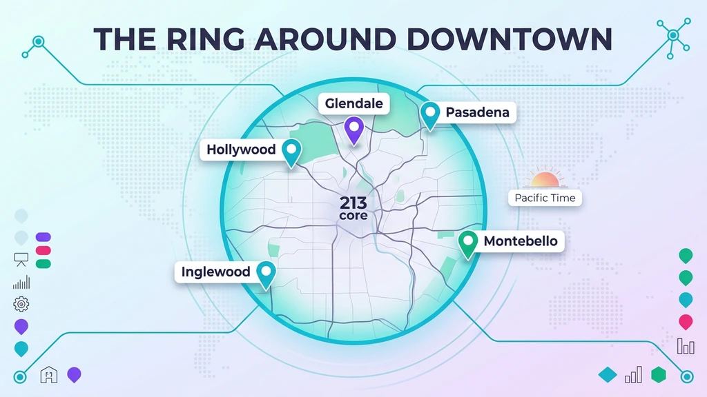 Where is the 323 area code — Hollywood, Koreatown, Silver Lake, East LA neighborhoods, ZIP codes and coverage map