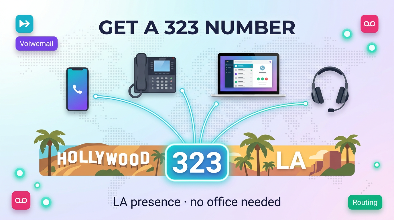 How to get a 323 or 310 number — 5-step activation guide for Los Angeles virtual phone numbers