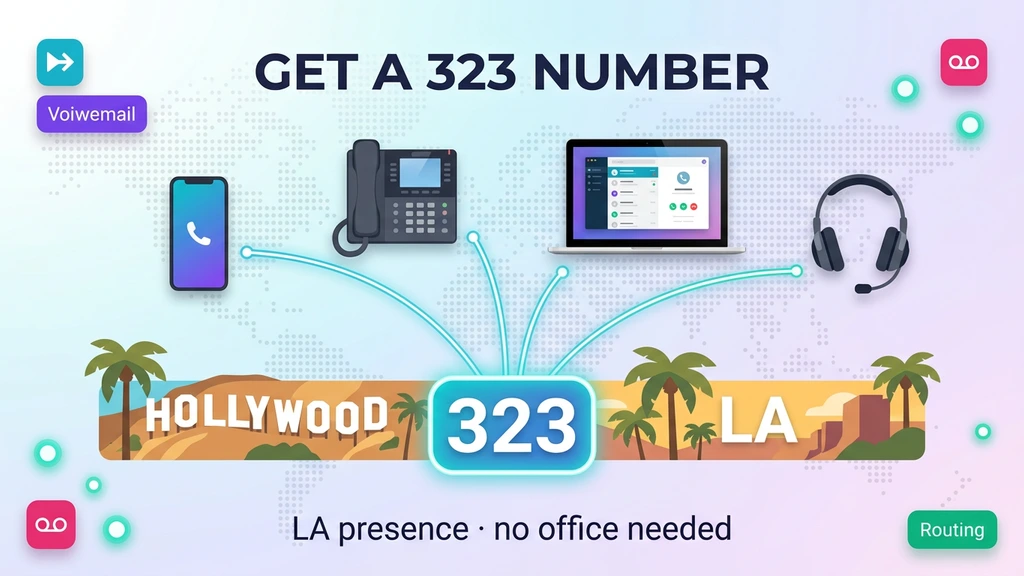 How to get a 323 or 310 number — 5-step activation guide for Los Angeles virtual phone numbers