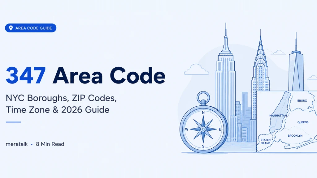 347 Area Code: NYC Boroughs, ZIP Codes, Time Zone & Complete Guide banner