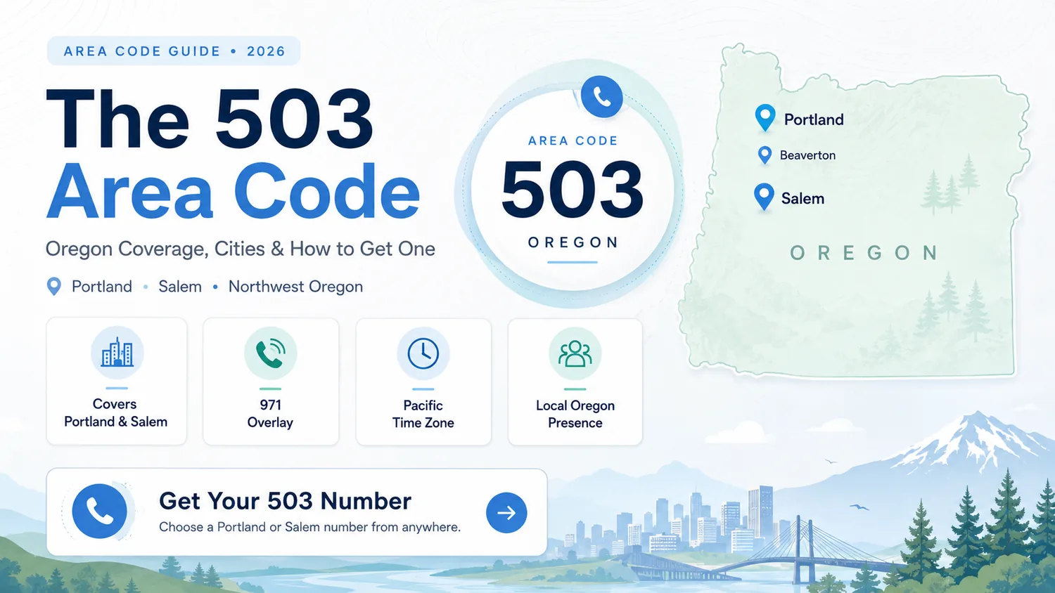 503 Area Code: Portland, Oregon — Cities, Overlay & Business Guide