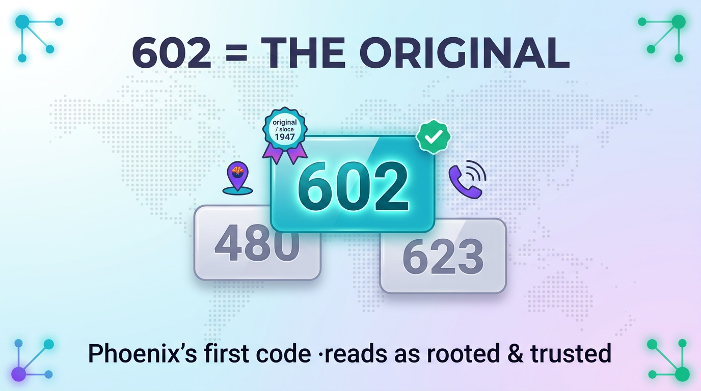 602 area code original trust — Phoenix business credibility and local identity