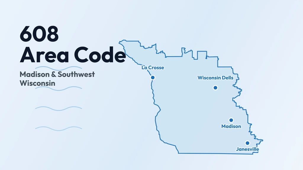 608 Area Code: Madison & Southwest Wisconsin banner