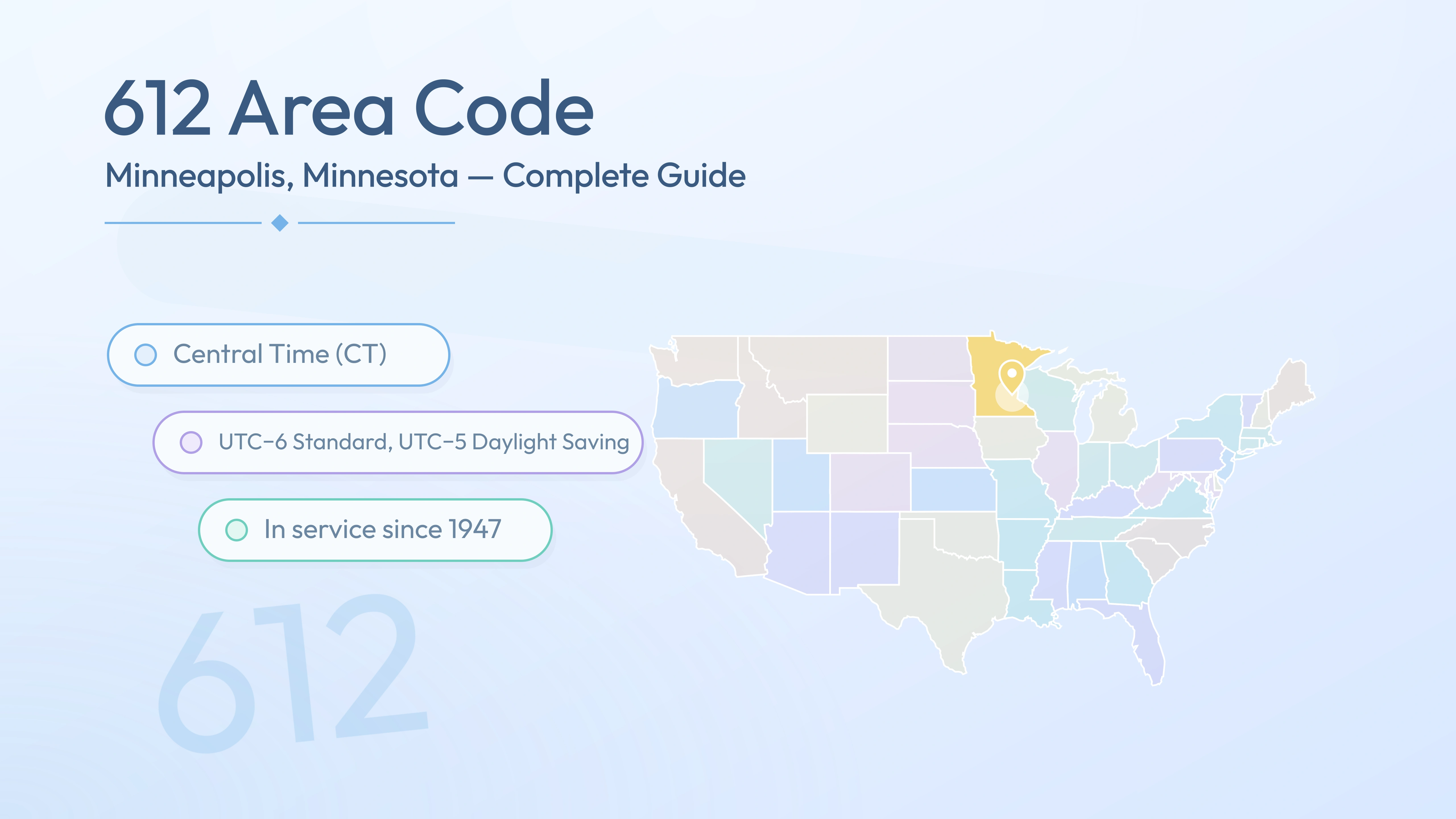 612 Area Code: Minneapolis, Minnesota — Cities, Nearby Codes & Business Guide