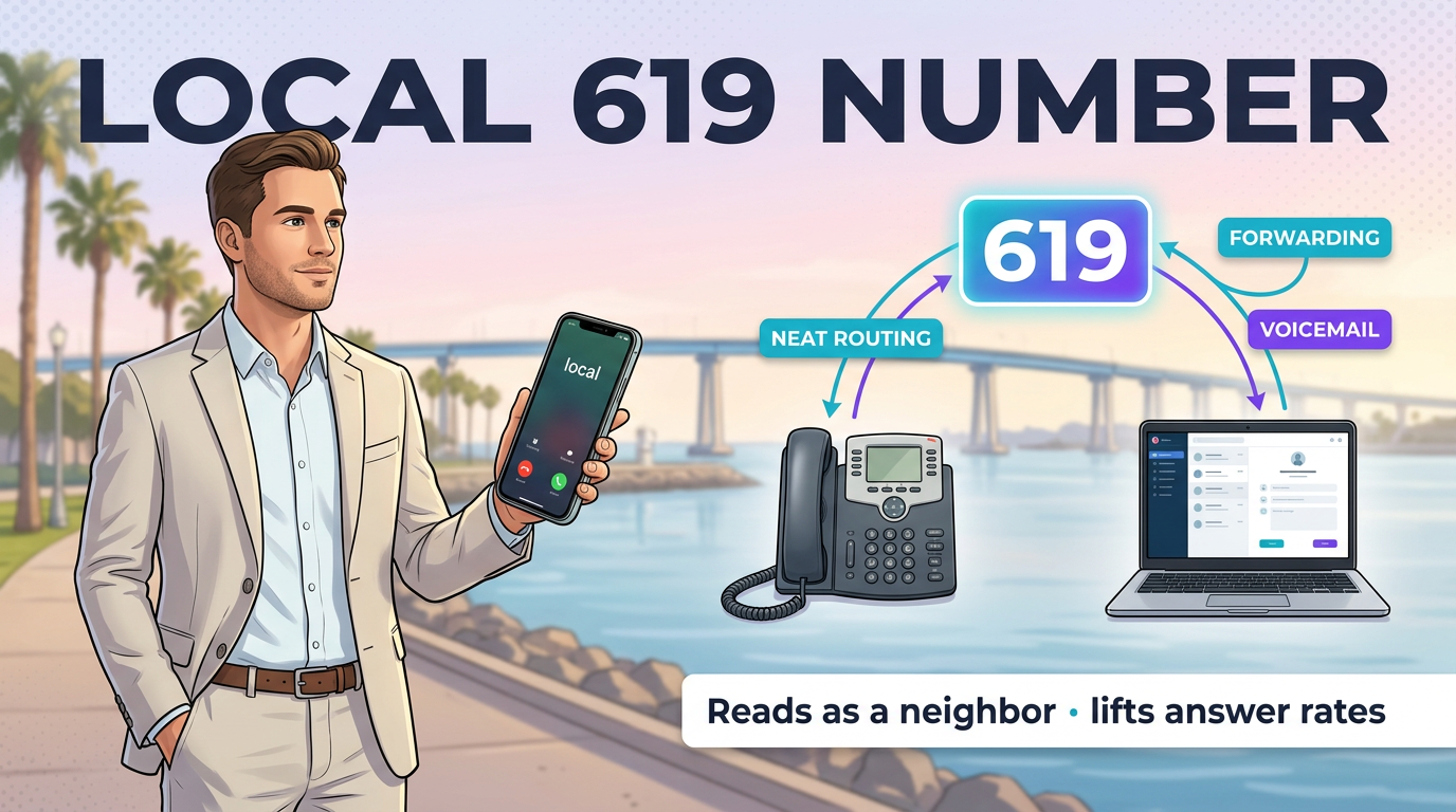 Get a local 619 San Diego number for business — VoIP provider and local number benefits