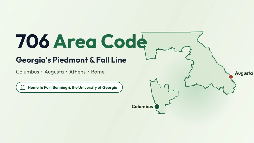 706 Area Code: Columbus, Augusta, Athens & Rome, Georgia