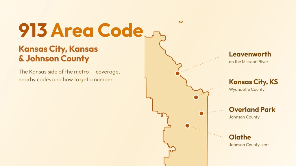 913 Area Code: Kansas City, Kansas — Cities, Nearby Codes & Business Guide