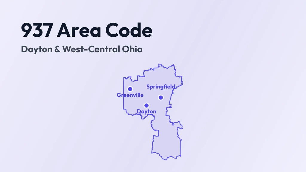 937 Area Code: Dayton & West-Central Ohio