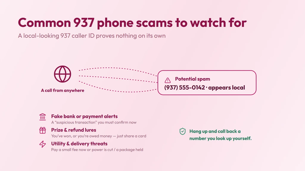 A local 937 caller ID is not proof of identity — spoofing red flags and how to verify a caller