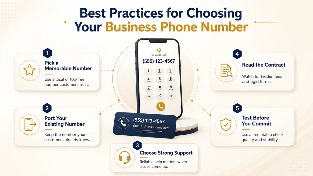 Best practices for choosing your business phone number — local vs toll-free, porting, provider tips