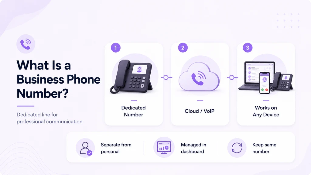 What is a business phone number — VoIP technology, cloud hosting, dedicated professional line explained